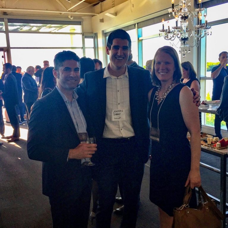 Staff at a networking event