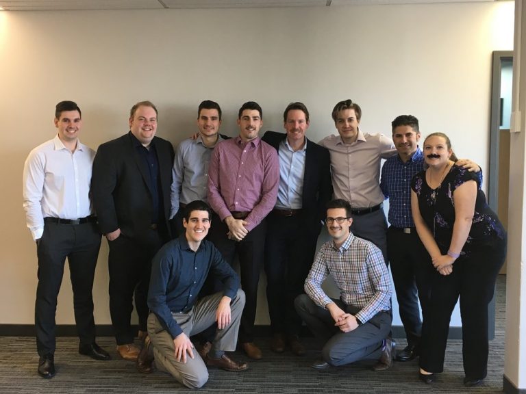 Ten Hendry Warren Employees posing for a Movember photo.