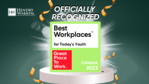 The award given to HW for "Best Workplaces for Today's Youth"